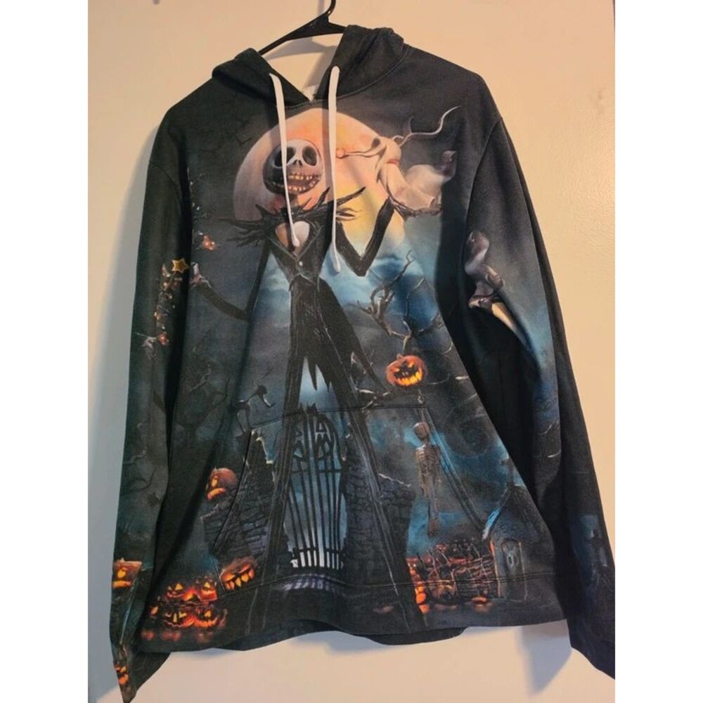 The Nightmare Before Christmas Jack Skellington Hoodie - Size Large